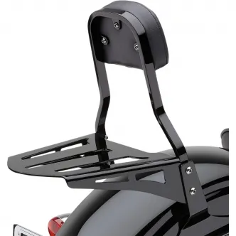 Cobra Formed-Style Luggage Rack For Cobra Sissy Bars In Black (02-3600B)