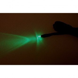 Custom Dynamics Light Dash Stingerz Single LED in Black Colour Housing With Green Lens 12 Volts (ST1GREEN)