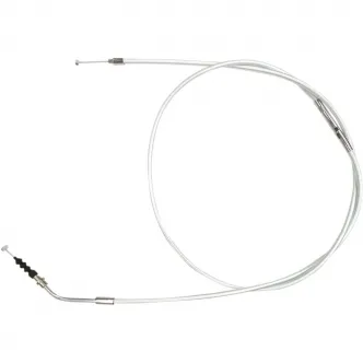 Magnum 73 Inch +6 Over Stock Clutch Cable in Sterling Chromite II Finish For 2014-2021 Indian Chief, Chieftain, Springfield, Roadmaster Models (32306)