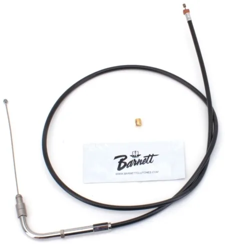 Barnett +4 Inch Idle Cable 36 Inch Outer Cable Length in Black Finish For 1996-2021 CV Carb/Injection (Excluding Cruise Control & Electronic Throttle) Models (101-30-40015+04)