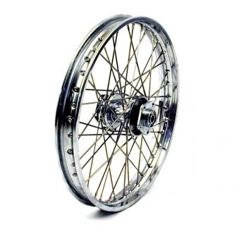Doss 40 Spoked 2.15 x 21 Front Wheel In Chrome For Harley Davidson 1984-1986 FXWG, 1984-1997 FXST (excl. Springers) & 1993-1999 FXDWG Models (ARM631805)