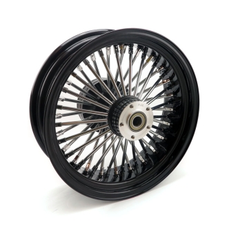 Doss Radial 48 Fat Spoke 5.50 X 16 TUV Rear Wheel In Black For Harley Davidson 2008-2021 Touring Models (ARM798795)