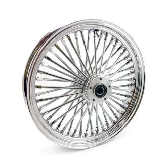 Doss Radial 48 Fat Spoke 3.50 X 18 Dual Flange TUV Front Wheel In Chrome (ARM898795)