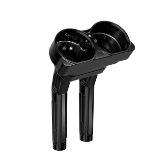 Arlen Ness 10 Inch Method Bagger Kickback Risers In Black For Harley Davidson 2015-2024 FLTRX, 2015-2019 FLTRU, 2020-2024 FLTRK Models (520-032)