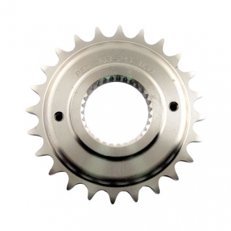 PBI 24 Tooth Steel Transmission Sprocket With 0.5 Inch Offset For Harley Davidson 2007-2017 Softail, 2006-2017 Dyna & 2007 Touring Models (303-24)