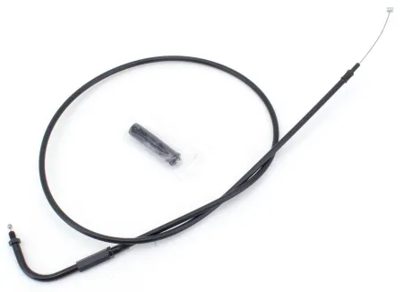 Barnett -4 Inch Throttle Cable 29.5 Inch Outer Cable Length in Stealth Black Finish For 1976-1980 Big Twin & XL Sportster Models (131-30-30901-(-04))
