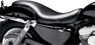 Le Pera King Cobra Smooth Foam 2-Up Seat 11 Inch Wide in Black Finish For 2004-2020 XL Sportster (Excluding 2007-2009 XL) With 3.3 Gallon Fuel Tank Models (LF-896)