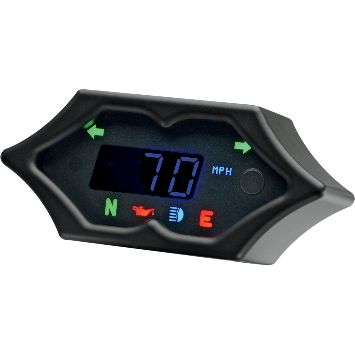Dakota Digital Series 5000 Handlebar Mounted Spike Style Digital Speedometer in Black Finish