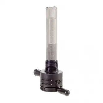 Golan Click - Slick Petcocks 3/8 inch NPT With Straight Outlet in Black Oxide Finish For 1966-1974 FL, FX, 1957-1974 XL Sportster Models (75-516S-BLK)