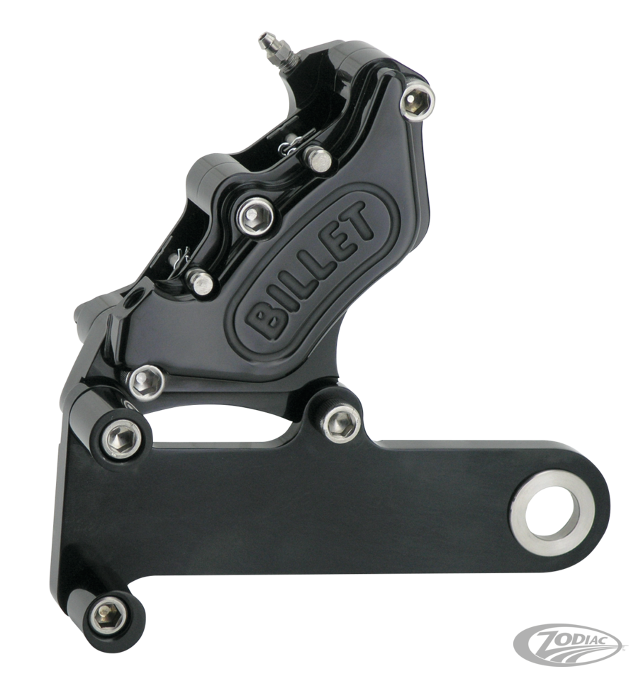 Harrison Billet 4 Piston Rear Brake Caliper With Bracket In Polished Or