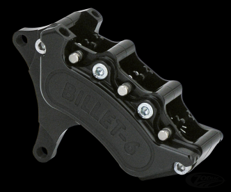 Harrison Billet Front Mini 6 Piston Caliper In Polished Or Black Finish For Harley Davidson 1984-1999 Softail, Touring & Dyna Models With 13 Inch Disc