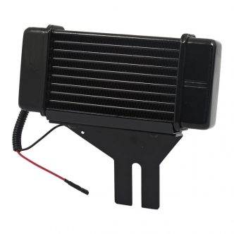 Jagg Horizontal Fan Assisted 10 Row Low Mount Oil Cooler in Black Finish For 1991-2017 Dyna Models (ARM787079)