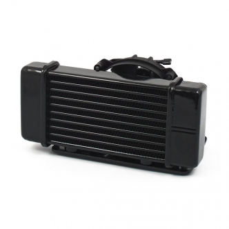 Jagg Horizontal Fan Assisted 10 Row Low Mount Oil Cooler in Black Finish For 2009-2016 FLT/Touring (Excluding Twin Cooled) Models (ARM987079)