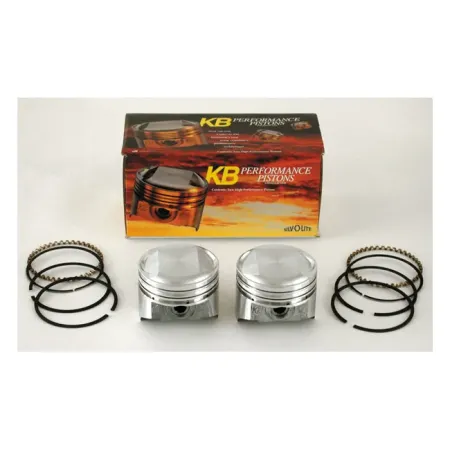 KB Performance 1340cc Evo BT +.005 Inch Diameter Pop-Up Piston Kit For 1984-1999 1340 Evo Big Twin Models (KB266005)