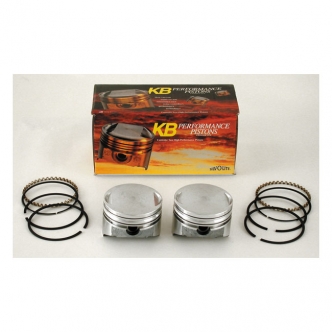 KB Performance Stock 9.0:1 CR +.005 Inch Diameter Replacement Piston Kit For 1988-2020 XL1200 Models (ARM026449)