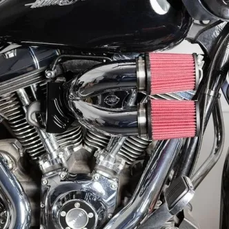 S&S Cycle Tuned Induction Kit In Chrome For Harley Davidson 2008-2016 Touring & 2016-2017 Softail Models (170-0636A)