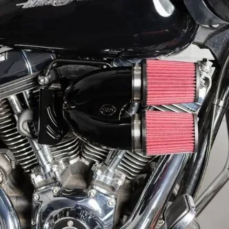 S&S Cycle Tuned Induction Kit In Gloss Black For Harley Davidson 2008-2016 Touring & 2016-2017 Softail Models (170-0637A)