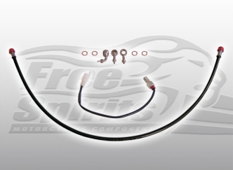 Free Spirits Braided Brake Line Rear For Harley Davidson XR1200 Models (205703)