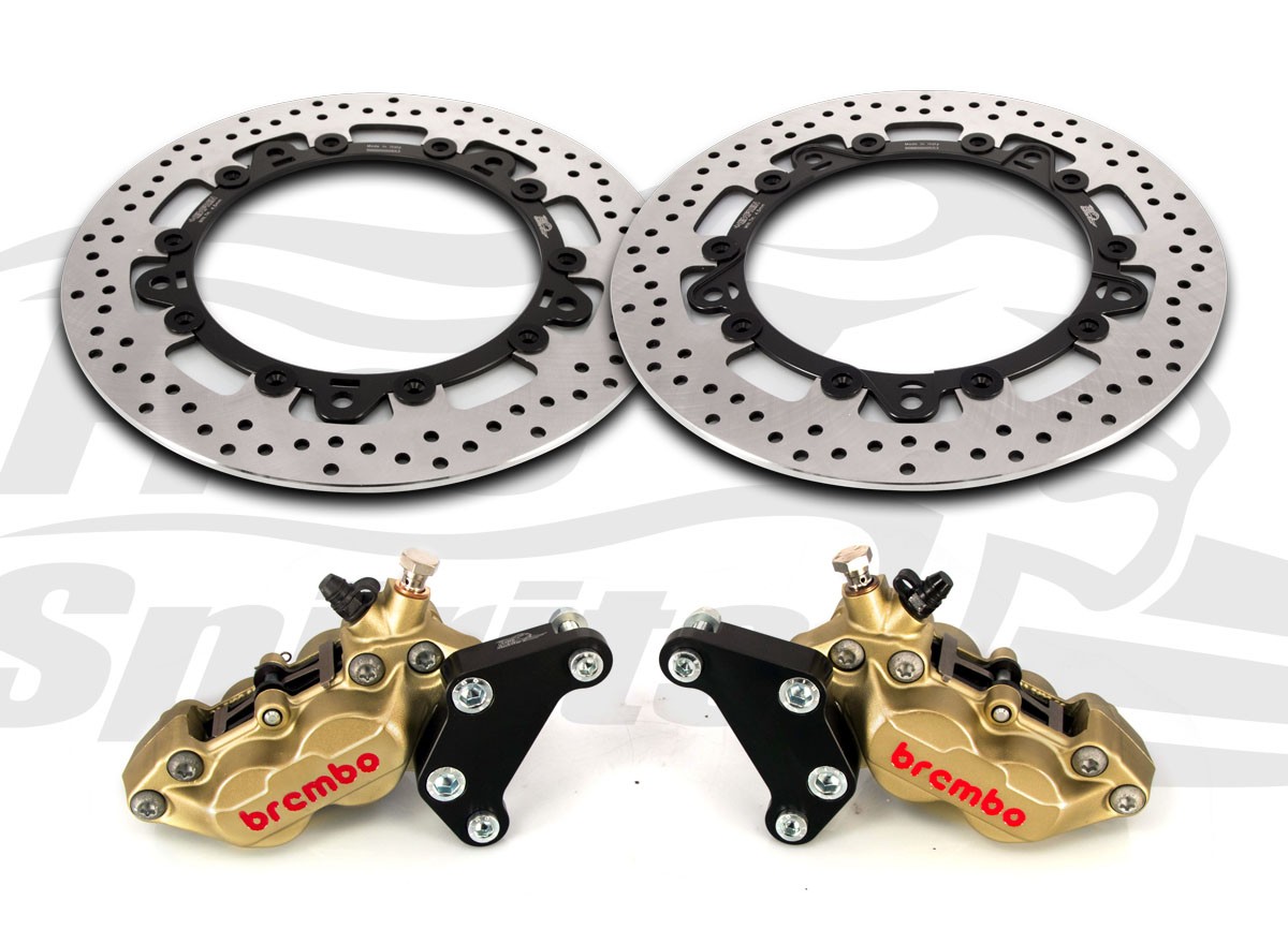 Free Spirits Boltin Upgrade Braking Kit With 4 Piston Gold Calipers