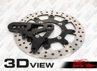Free Spirits Upgrade Floating Rear Brake Rotor & Pads Kit For Triumph Street Twin & Street Cup Models (305305WK)