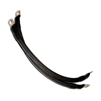 Namz 6 Inch (15cm) Battery Cable Set in Black Finish (NBC-B06)