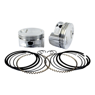 S&S 3-5/8 Inch Big Bore Piston Set +.040 Inch Size For 1984-1999 Evo Big Twin With 5.565 Inch Long 3-5/8 Inch Big Bore Cylinders And Stock Heads (92-1934)