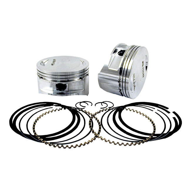 S&S 35/8 Inch Big Bore Piston Set +.020 Inch Size For 19841999 Evo