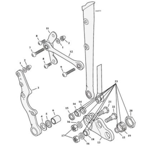 Springer Fork Parts For 1988-2009 Big Twin Models (000334)