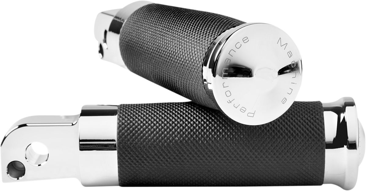 Performance Machine Contour Passenger Footpegs In Chrome For Harley