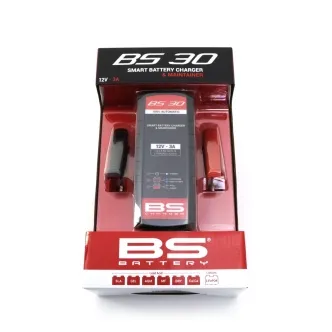 BS Battery BS30 Smart Motorcycle Charger, Maintainer & Reconditioner For Lead Acid Batteries (700546)