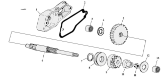 Motorcycle Starter Motor Parts For 1967-1980 HD Sportster Models (001271)