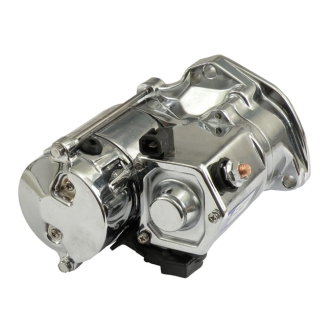 WAI 1.4KW Starter Motors In Chrome Finish For 1994-2006 Big Twin (Excluding 2006 Dyna) Models (ARM024309)