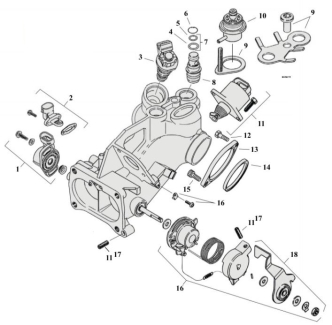 Motorcycle Magneti Marelli Throttle Body Parts For 1995-2001 HD FLT Touring Models (000835)