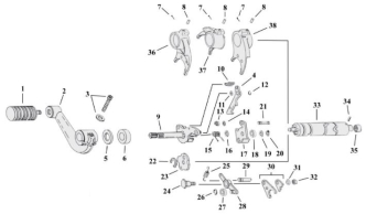 Motorcycle Shifter Parts For 1991-2003 5-Speed HD Sportster Models (000962)