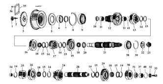 Motorcycle Transmission Gear Parts For 1991-2005 5-Speed HD Sportster Models (000983)