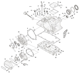 Motorcycle Transmission Housing Parts For 2017-2020 HD Touring Models (000990)