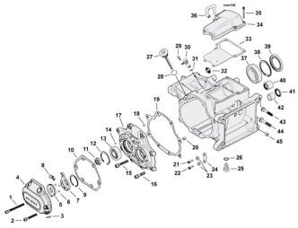 Motorcycle Transmission Housing Parts For 2007-2017 6-Speed HD Softail Models (000991)