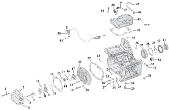 Motorcycle Transmission Housing For 1999-2006 5-Speed HD Big Twin Models (000994)