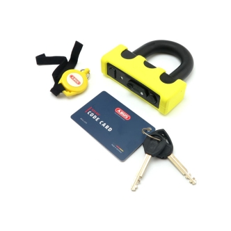 ABUS Granit Power XS 67 Padlock With Memory Cable & Carrier Bag In Yellow Finish (ARM707719)