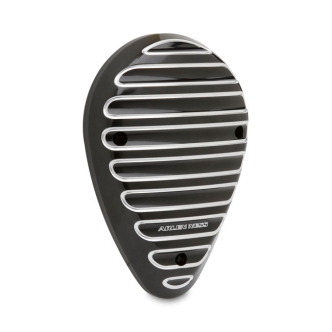 Arlen Ness Finned Horn Cover In Black For Indian 2014-2021 Models (Excl. Scout Models) (I-1238)