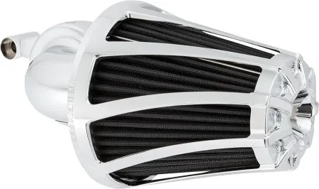 Arlen Ness Monster Drifter Air Cleaner In Chrome Finish For Harley Davidson 1999-2017 Twin Cam (Exc. E-Throttle & 99-01 FLT) (600-078)