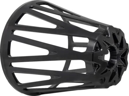 Arlen Ness Crossfire Monster Air Cleaner Cover In All Black For Arlen Ness Monster Sucker Air Filters (600-096)
