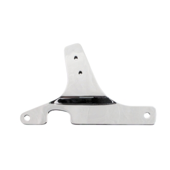 DOSS Rigid Mount Sissy Bar Side Plates in Chrome Finish For 1984-1999 FXST, 1988-1999 FXSTS, 1980-1986 FXWG, 1997-1999 FLSTS Models (ARM611309)