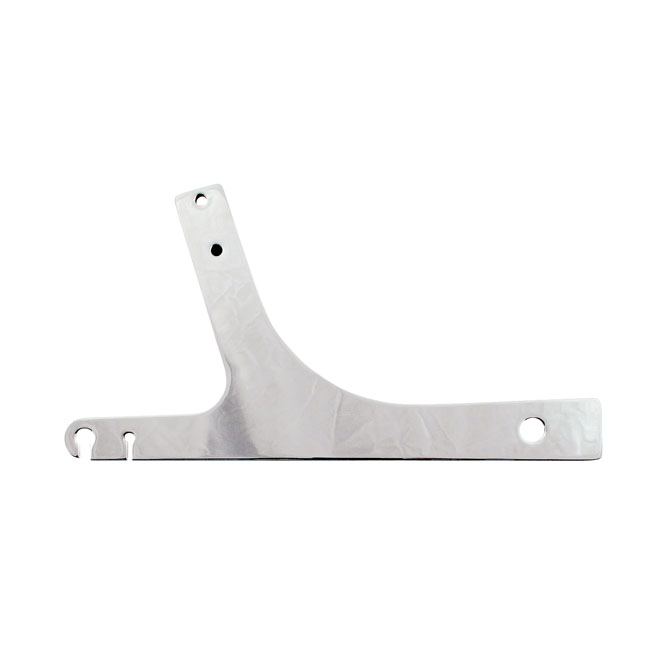 DOSS Rigid Mount Sissy Bar Side Plates in Gloss Black Finish For 1991