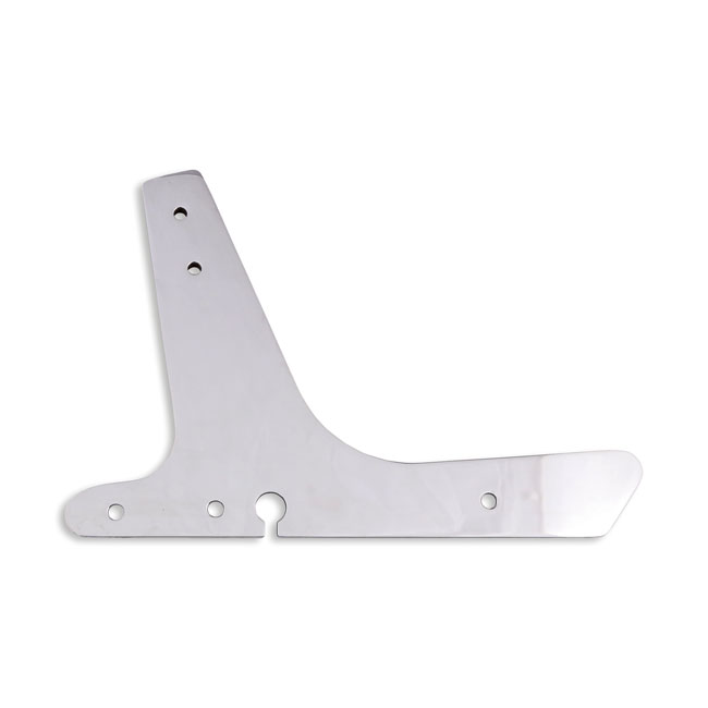 DOSS Rigid Mount Sissy Bar Side Plates in Gloss Black Finish For 2004