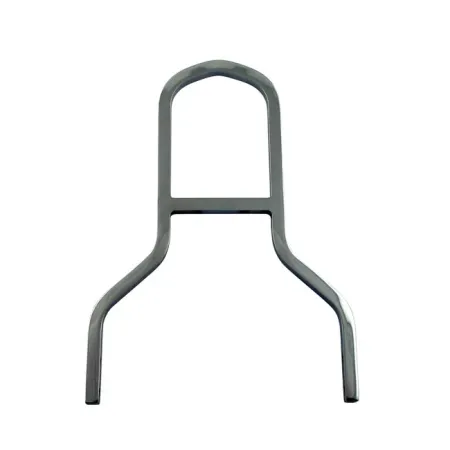 DOSS 11 Inch Tall And 8 Inch Wide Upright Sissy Bar in Gloss Black Finish (80131B)