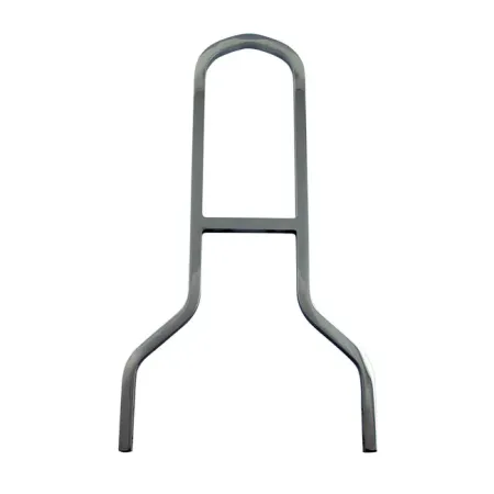 DOSS 16 Inch Tall And 8 Inch Wide Upright Sissy Bar in Gloss Black Finish (80125B)