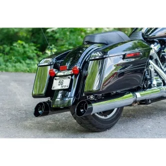 S&S Cycle 4.5 Inch MK45 Cutlass Slip-On Mufflers For Harley Davidson 2017-2024 Touring Models (550-1011)