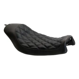 Roland Sands Design Boss Diamond Solo Seat In Black For Harley Davidson 2006-2017 Dyna Models (76921)