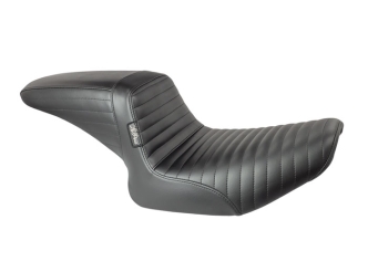 Le Pera Kickflip Pleated Seat In Black For Harley Davidson 1982-1994 FXR Models (L-598PT)